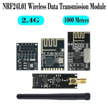 NRF24L01+2.4 G kablosuz veri iletim modülü 2.4 GHz NRF24L01 yükseltme sürümü NRF24L01+PA + LNA 1000 Metre GT24 Arduino İçin
