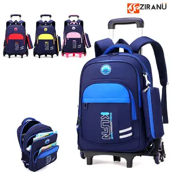 Okul çocuklar için sırt çantası Okul Tekerlekli Çanta Erkek Haddeleme Sırt Çantaları Çocuklar Bagaj Tekerlekli Çanta Çocuk Arabası Okul Çantaları