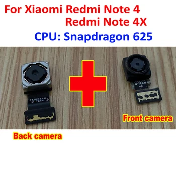 Orijinal Çalışma Ön Bakan Kamera Büyük Ana Arka Arka Kamera Xiaomi redmi İçin not 4X not 4 Küresel Sürüm Snapdragon 625