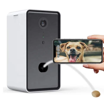 Otomatik Kedi Köpek Pet Wifi Köpek Kamera 360 mama besleyici