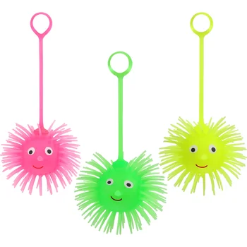 Parlayan kirpi topları aydınlık stres Giderici topları çocuk Oyuncakları sıkı Dekompresyon topları (Rastgele Renk)