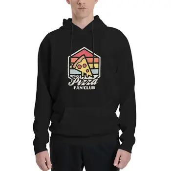 Pizza fan kulübü svetşört kore tarzı giysiler essentials streetwear erkekler hoodie erkekler