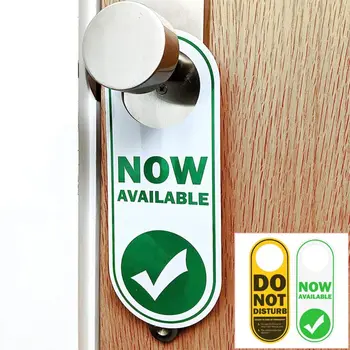PVC Kapı İşareti Yeni Tasarım Çift Taraflı Lütfen Rahatsız Etmeyin Temizlik Etiketi Otel Bülten Tahtası Çubuğu