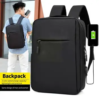 Seyahat sırt çantası Erkekler İş Estetik Sırt Çantası okul çantası Su Geçirmez 17.3 Sırt Çantası Moda Genişletilebilir USB Büyük Kapasiteli L R1V9