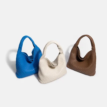 Soulright Lüks Dokuma Tote Çanta Kadınlar İçin 2024 Yeni Stil Moda Büyük Kapasiteli omuzdan askili çanta gündelik çanta alışveriş çantası