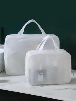 Su geçirmez EVA saklama çantası ile büyük yazdırılabilir seyahat depolama ve organize çanta, niş makyaj çantası, taşınabilir tuvalet çantası