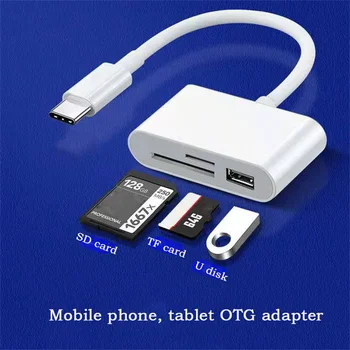 Tip C TF CF SD hafıza kart okuyucu mikro USB Adaptörü USB C Kart macbook adaptörü Huawei Samsung Xiaomi OTG Yazıcı Kompakt
