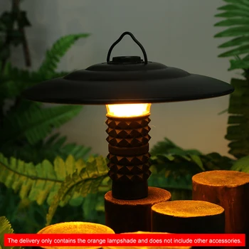 Turuncu ışık koruyucu kapak renk değişimi küçük abajur plastik kamp aydınlatma koruması için hafif kamp ışık
