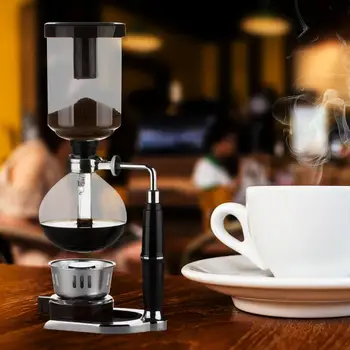 Vakum Sifon Kahve Makinesi Pot ısıya dayanıklı Cam DIY El Kahve makine filtresi Kitleri Mutfak Coffeeware Seti