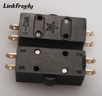 WK3-1 10 adet mikro 4 pins piston aktüatör basma düğmesi limit anahtarı 3A / 250V 6A / 125V SPDT kendini sıfırlama seyahat anahtarı