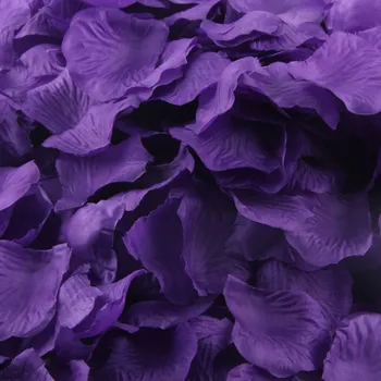 Yapay Çiçekler Parti Gül İpek İyilik Mor Yaprakları Çiçek Düğün Dekor 1000 adet Yapay Ev Dekor