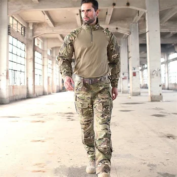 Yeni Ceket Adam Ordu Askeri Taktik Setleri Kargo Pantolon Üniforma Su Geçirmez Kamuflaj Taktik Askeri Savaş Üniforma