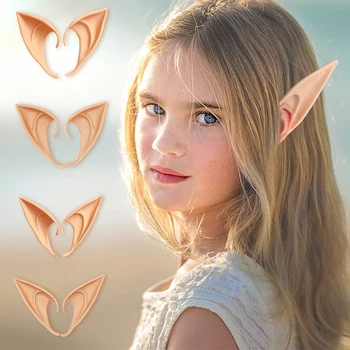 Yeni Cosplay Peri Elf Kulaklar Yumuşak Zararsız Anime Parti Yanlış Peri Kulaklar Cadılar Bayramı Giyinmek Kostüm Masquerade Aksesuarları 2023