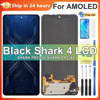 YENİ AMOLED Xiaomi Siyah Köpekbalığı 4 PRS-H0 / A0 LCD ekran dokunmatik ekranlı sayısallaştırıcı grup için Yedek Siyah Köpekbalığı 4 Pro LCD